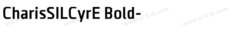 CharisSILCyrE Bold字体转换